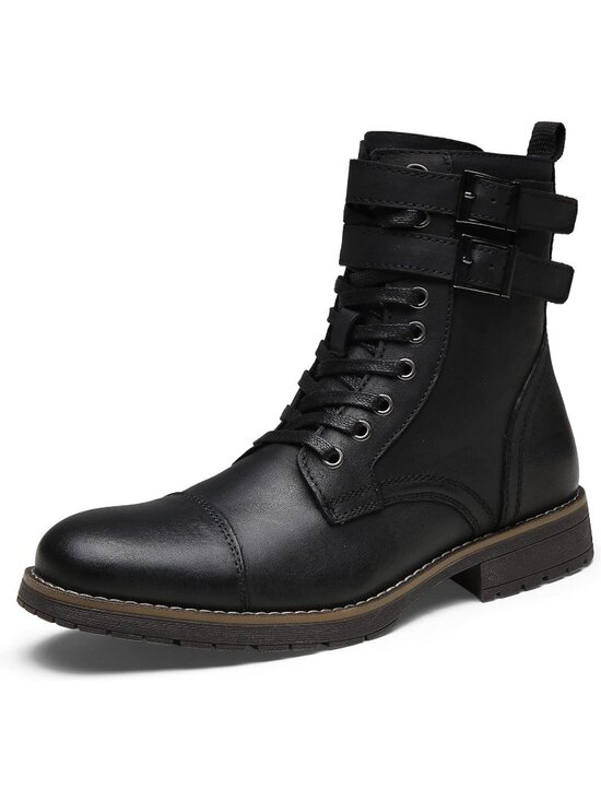 Other - Men's Leather Strap Chukka Boots Motorcycle Wear hiking